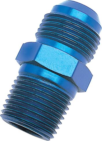 Edelbrock 660500 Blue Anodized Aluminum -10 AN Flare to 1/2" Pipe Straight Adapter in Saudi Arabia