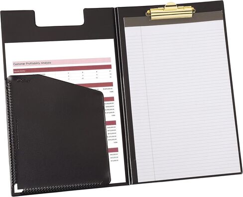 حامل وسادة مجلد كاردينال كليب، حجم قانوني، يتضمن دفتر كتابة، أسود (253 610) in Kuwait