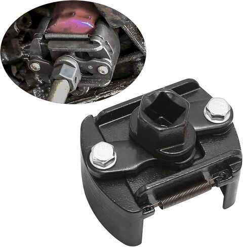 60-80mm Universal Oil Filter Wrench Set Adjustable Oil Filter Removal Tool Cap 1/2inch with 2 Durable Non Slip Serrated Jaws in Saudi Arabia