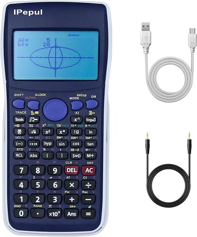 Graphing Calculator, Ipepul Programmable Scientific Calculators for College Students, 26kb Ram, 450kb ROM; Program Replication, 128x64 Resolution - Ideal School and College Supplies in Saudi Arabia