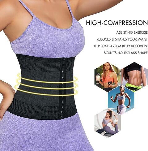 Waist Trainer Corset For Women Tummy Control Workout Hourglass Shaper Girdle Waist Cincher With Steel Bones in Saudi Arabia