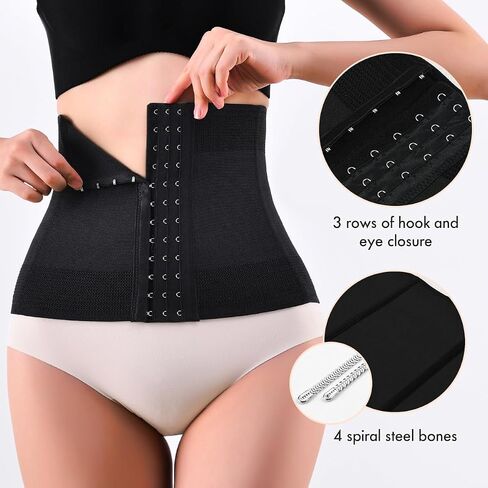 Waist Trainer Corset For Women Tummy Control Workout Hourglass Shaper Girdle Waist Cincher With Steel Bones in Saudi Arabia