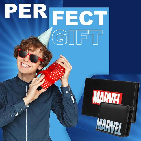 مجموعة محفظة بطاقات Marvel وحلقة مفاتيح للرجال والمراهقين - فتحات للبطاقات وجيب لبطاقة الهوية ومحفظة رجالي Groot - هدايا للرجال (Groot متعدد الألوان) in Saudi Arabia
