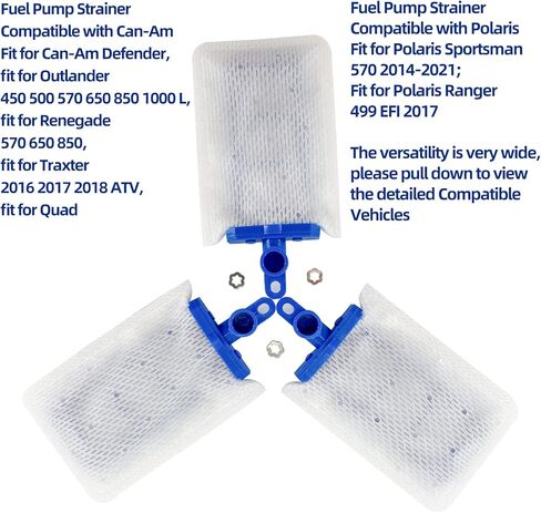 715900322 مصفاة مضخة الوقود 3 قطعة لـ Can-Am Defender/Outlande 450 500 570 650 850 1000 لـ Renegade 570 650 850 لـ Traxter 2016-2018 ATV/Quad 2015-2021 in Kuwait