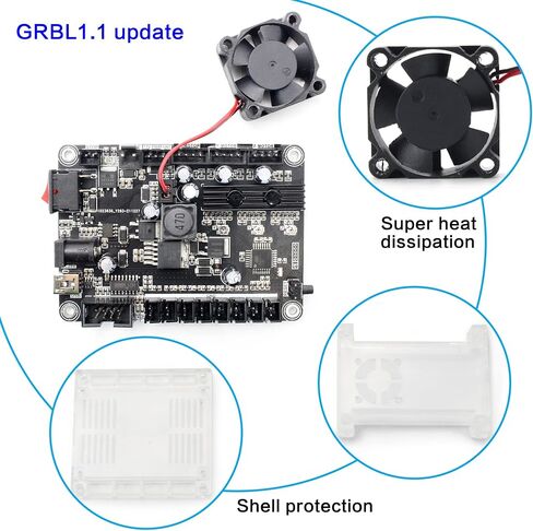 CNCTOPBAOS ترقية CNC 3018 Pro 3 Axis DIY Mini CNC Router Kit مع GRBL جهاز تحكم عن بعد غير متصل وحدة تحكم PVC PCB أكريليك البلاستيك الخشب قطع النقش نحت آلة طحن in Kuwait