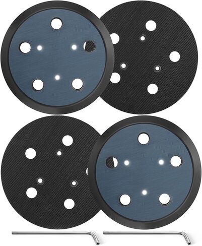 2 Pack 5 Inch 5 Hole Orbital Sander Replacement Pad for Porter Cable 333 333VS Random Orbit Sanders - Hook and Loop Sanding Pad Parts for Porter Cable 13904/13909 in Saudi Arabia