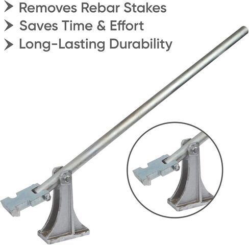 Stake Puller – Premium stake removal tool Heavy Duty Steel Tool for Long Life On Any Jobsite (for Round and Square Stakes) in Saudi Arabia