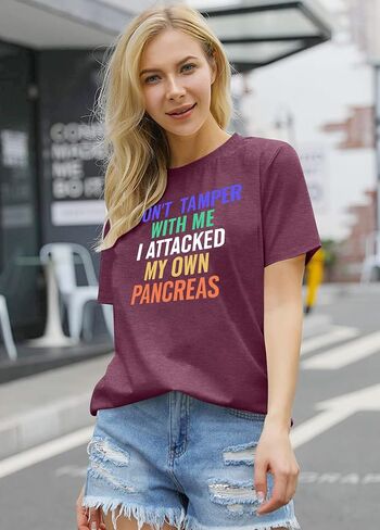 Diabetes Awareness T Shirt Women Diabetic Shirts Diabetes Awareness Month Shirts Tops in Saudi Arabia