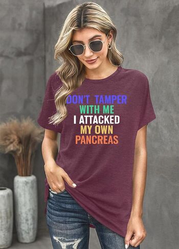 Diabetes Awareness T Shirt Women Diabetic Shirts Diabetes Awareness Month Shirts Tops in Saudi Arabia