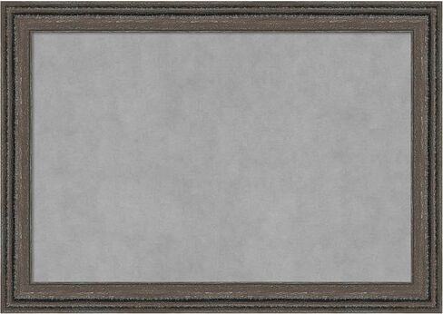لوحة مغناطيسية مؤطرة من Amanti Art (27 × 19) لوحة مغناطيسية باللون البني والرمادي، لوحة إعلانات مغناطيسية متوسطة لديكور المكتب، غرفة الطين، المطبخ أو منطقة إسقاط المنظمة من WI، الولايات المتحدة الأمريكية in Saudi Arabia