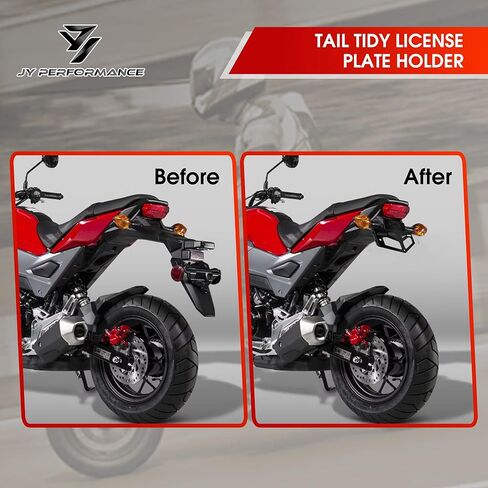 مزيل الحاجز من JY PERFORMANCE متوافق مع Grom MSX125 2020 2019 2018 2017، حامل لوحة الترخيص الذيل مرتب لـ Grom MSX125 in Kuwait
