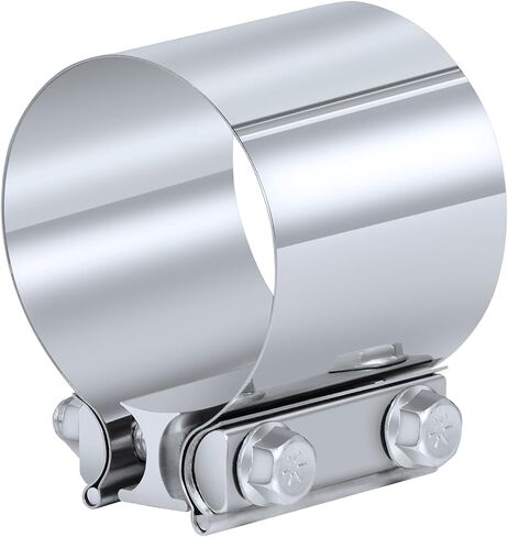Exhaust Clamp, 2.5 Inch Lap Joint Band Clamp 2.5" Stainless Steel Coupler Exhaust Muffler Band Clamp in Saudi Arabia