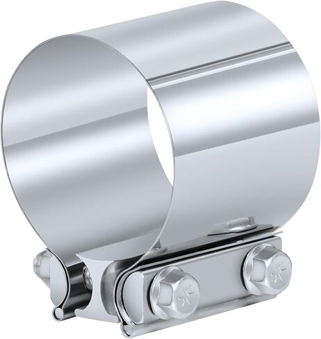 Exhaust Clamp, 2.5 Inch Lap Joint Band Clamp 2.5" Stainless Steel Coupler Exhaust Muffler Band Clamp in Saudi Arabia