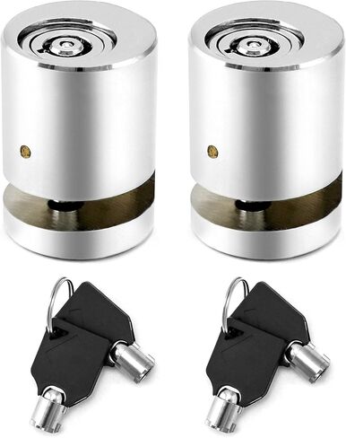 QWORK Disc Brake Lock, 2 Pack Bicycle Safety Anti-Theft Locks, Mini Motorbike Disc Brake Locks, for Motorcycle, Road Cycle, Mountain Bike in Saudi Arabia