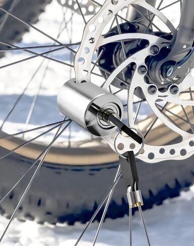 QWORK Disc Brake Lock, 2 Pack Bicycle Safety Anti-Theft Locks, Mini Motorbike Disc Brake Locks, for Motorcycle, Road Cycle, Mountain Bike in Saudi Arabia