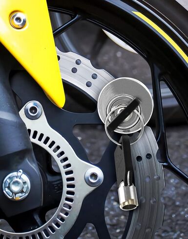 QWORK Disc Brake Lock, 2 Pack Bicycle Safety Anti-Theft Locks, Mini Motorbike Disc Brake Locks, for Motorcycle, Road Cycle, Mountain Bike in Saudi Arabia