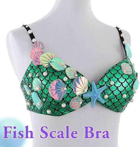 Zoestar Starfish Costume Bra Top Summer Beach Seashell Bikini Chest Top for Women in Saudi Arabia