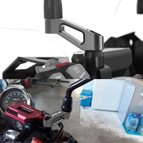 For Honda PCX 125 150 160 Any year Motorcycle Rearview Mirror Risers Extenders pcx125 pcx150 pcx160 Accessories (black) in Saudi Arabia