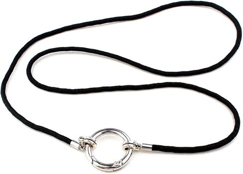 Eyeglass Holder Necklace Simple Glasses Holder Strap Chain Sunglasses Holder Anti-Lost Cord Necklace for Women Men, Black in Saudi Arabia