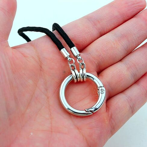 Eyeglass Holder Necklace Simple Glasses Holder Strap Chain Sunglasses Holder Anti-Lost Cord Necklace for Women Men, Black in Saudi Arabia