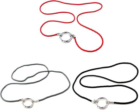 Eyeglass Holder Necklace Simple Glasses Holder Strap Chain Sunglasses Holder Anti-Lost Cord Necklace for Women Men, Black in Saudi Arabia