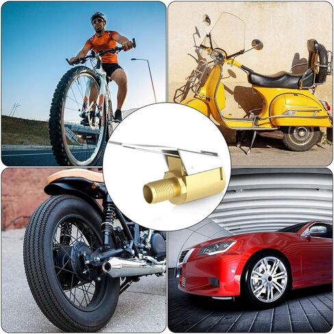 2 Pcs Brass Locking Tire Air Chuck, Tire Inflator Nozzle with Clip,No Leakage Tire Chucks, for Vehicle Inflator Compressor Pump Connect Accessories Tool 8mm in Kuwait