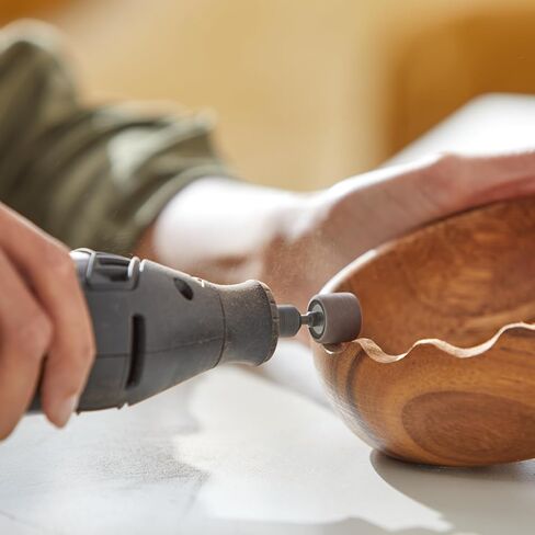 طقم ملحقات الأدوات الدوارة متعددة الأغراض 730-01 من Dremel - مجموعة متنوعة مكونة من 52 قطعة - تتضمن لقمة نحت، وأسطوانات سنفرة، وأحجار طحن، وأقراص قطع، وحقيبة تخزين in Saudi Arabia