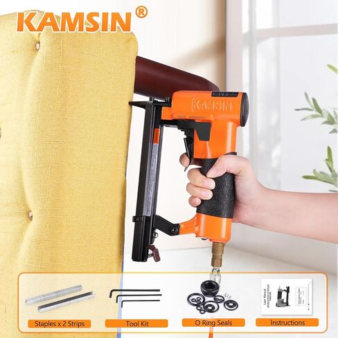 KAMSIN KN8016 Fine Wire 21-Gauge Upholstery Stapler for 80 Series Staples with 1/2-Inch Crown and 1/4-Inch to 5/8-Inch Leg Length (8010 Staples (10mm)) in Saudi Arabia