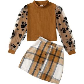 Girl Skirt Sets Casual Winter Fall Dresses Cute Clothes Outfit for Girls