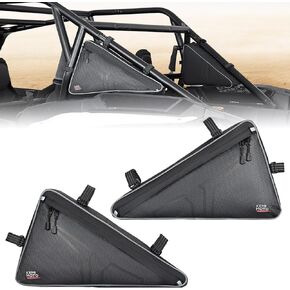 KEMIMOTO 2024/2025+ XP 1000 Storage Bags UTV Storage Bags Side Tool Bags Compatible With 2024/2025+ Polaris RZR XP 1000/4 1000 PVC Wear Resistant Double Zippers Triangle For Rear Anti-Roll Frame