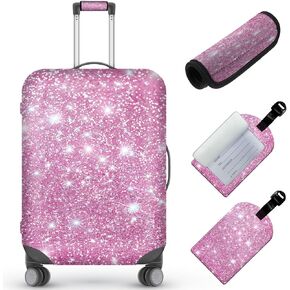 Travel Luggage Cover,Christian SunflowerTheme Suitcase Cover Accessory Kit, Luggage Tag, and Comfortable Luggage Handle Wrap, Washable Luggage Suitcase Protector (25-28 inch,L)