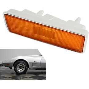 LAFORMO Corvette Marker Light - Front Left Driver Side Marker Light Compatible With 1974-1979 Chevy Corvette (No light bulb) (LFMOT00932-L)