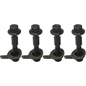 4 Pcs 12mm Cam Bolt Kit Four Wheel Alignment Adjustable Camber Kit Replacement for Vehicles Tire Galvanizing Steel