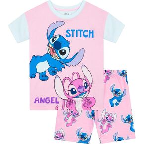 Disney Pajamas | Lilo And Stitch Pajamas For Girls | Girls Short Pajama Set