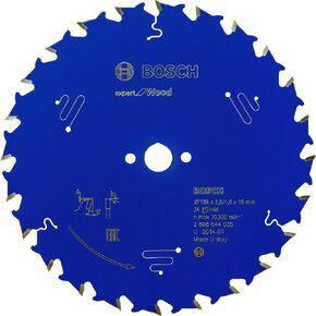 Bosch 2608644035 EXWOH 7.24" x 16mm 24T Circular saw blade Top Precision
