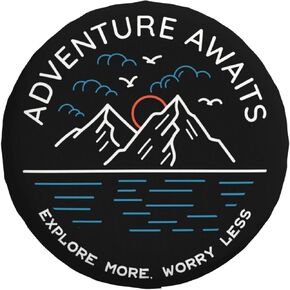 Spare Tire Cover Mountains Nature Sunset Scenery Wheel Covers Weatherproof Universal Wheel Protectors for Rv SUV Camper Travel Trailer 14 Inch