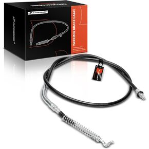 A-Premium Rear Driver Side Parking Brake Cable Assembly Compatible with Dodge Models: Ram 1500 2002-2008, Ram 2500 2008, Ram 3500 2008 - Replace# 52010069AA
