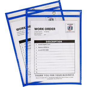 C-Line Deposit Ticket Holders, Neon (CLI43915), Insert size 9" x 12" (Box of 15)