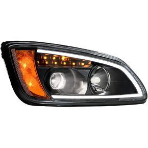 Grand General 89443 Headlight (Black Projection with LED Turn/Position, P/S,Kw T660 08+)