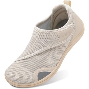 JIASUQI Men's Walking Shoes Wide Toe Sneakes with Arch Support House Shoes Slippers for Men