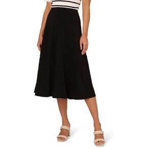 Adrianna Papell Women's Asymmetrical Seam Midi Skirt
