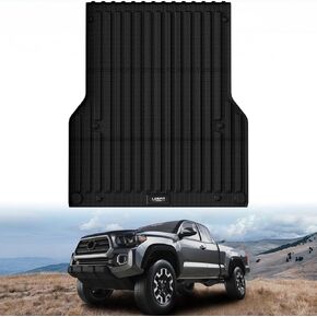 LASFIT Bed Mat for Toyota Tacoma 2024 Truck Bed (6ft,6'Bed), All Weather Car Bed Liner for Toyota Tacoma Accessories, TPE Heavy Duty Trunk Mat&Cargo Liner, Black