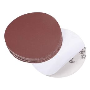 20pcs 6 inch PSA Sanding Disc, 80 Grit Sanding Disc No-Hole Aluminum Oxide Sandpaper with Adhesive Back