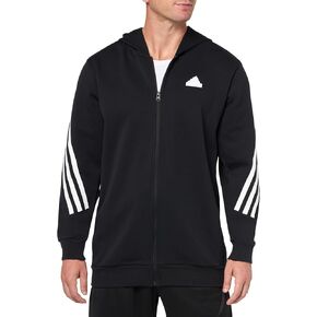 adidas Men's Future Icon 3 Stripes Full-Zip Hoodie