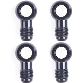 4Pcs 12mm Fuel Banjo Fittings to 6AN Male Flare Adapter Fuel Line Adapter Aluminum