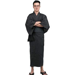 Men's Japanese Yukata Kimono Home Robe Pajamas Dressing Gown