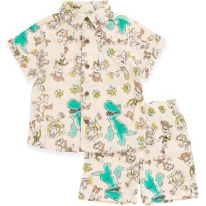 Disney Toy Story Cotton Gauze Matching Family Outfit Dress & Romper & Shorts Set Newborn to Little Kid Sizes (Newborn - 7-8)