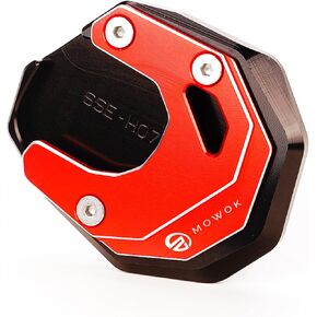 CNC Fit For HONDA NC750X 2023 NC 750X DCT 2022 NC750XD X-ADV 750 2021 Motorcycle Kickstand Pad Foot Side Stand Extension Support Plate (Red)