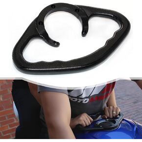 Motorcycle Passenger Grab Bar, for Suzuki GSXR 600 750 1000 1300 2004-2017 GSR R-1000, Fuel Tank Armrest Front Passenger Hand Grip, CNC Process Aluminium (Black)