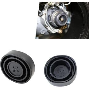 2 PCS Car Light Bulb Dust Cover, 2.16"-3.74" ID Silicone High Temperature Resistant Waterproof Flame Retardant Protective Cover, Light Bulb Accessories, for Cars, Trucks and Vans (Black)